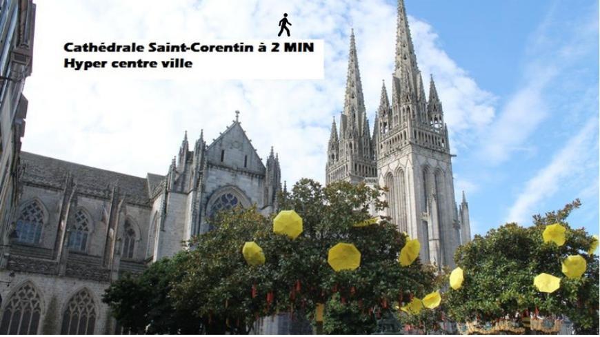Cosy Appartement Hyper Centre-Ville Quimper Exterior foto